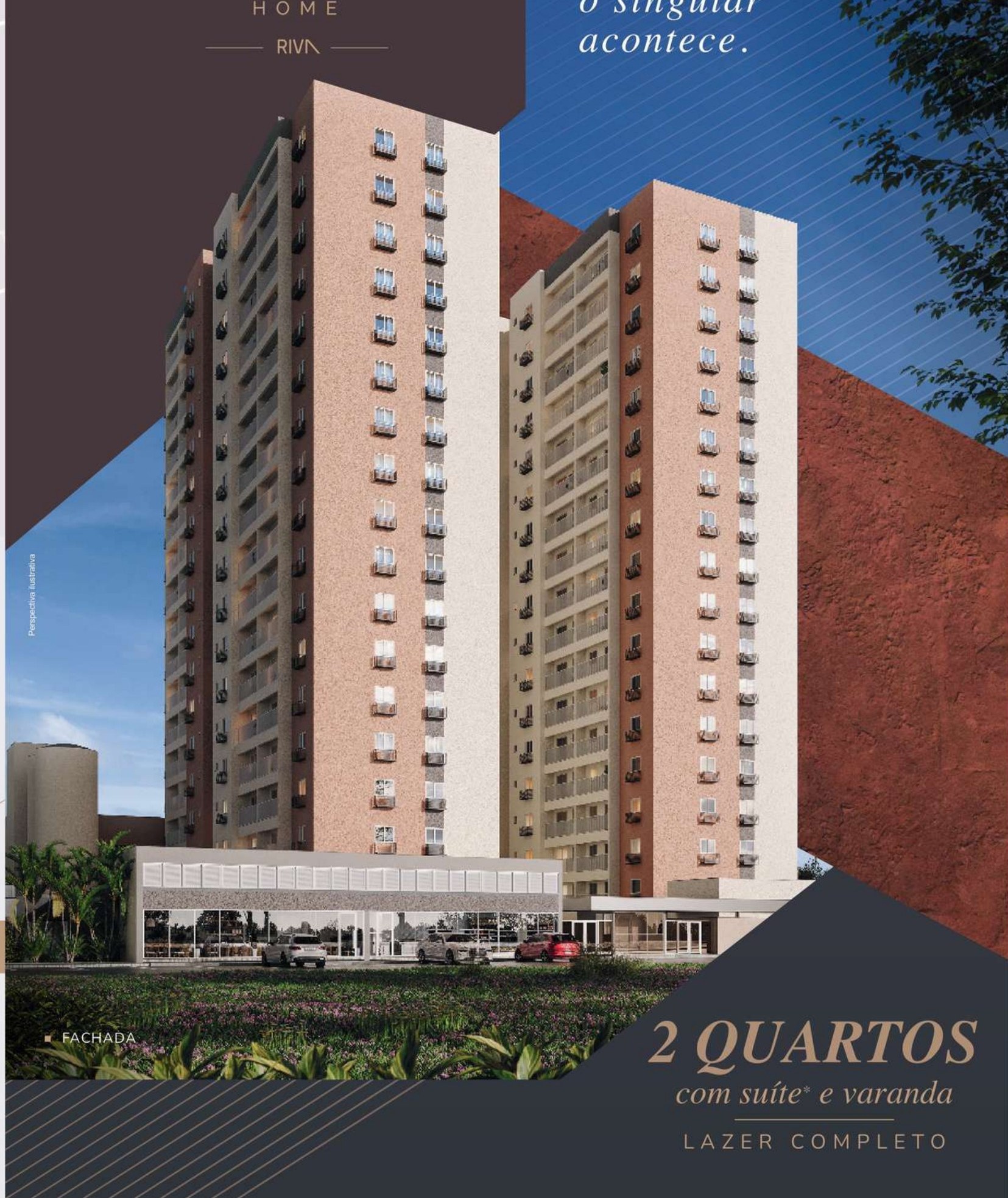 Fachada do Singulare Home Riva em Samambaia, Brasília-DF
